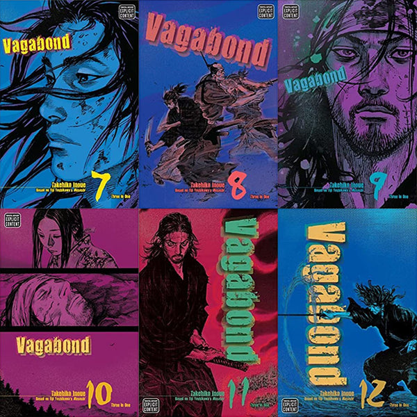 Vagabond VIZBIG Edition Manga 6-book Set Vol 7-12 by Takehiko Inoue