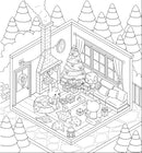 Sticker Therapy: Cosy Christmas Creations: Design your own miniature 3D scenes | Over 150 stickers to create the cutest and cosiest festive rooms