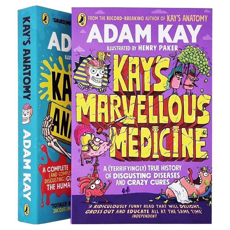 ["9789124369088", "adam kay", "Adam Kay anatomy", "adam kay books", "Adam Kay set", "childrens books", "Childrens Books (7-11)", "Childrens Educational", "childrens humour", "diseases", "guide to the human body", "human body", "humour education", "Kay's Anatomy", "Kay's Marvellous Medicine", "medicine", "medicine for children", "medicine humour"]