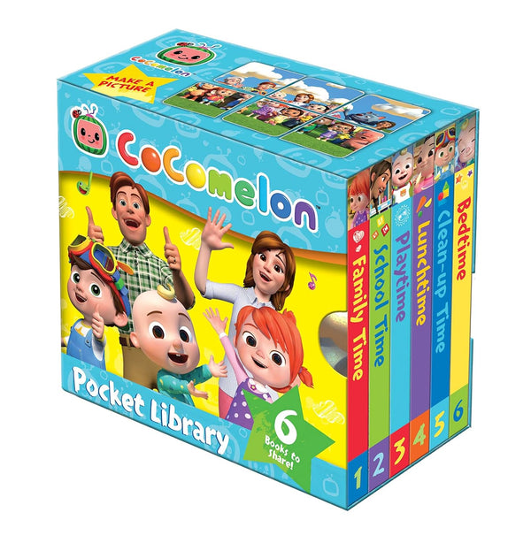 CoComelon Pocket Library: 6 little illustrated board books about JJ, his family and friends - perfect for pre-schoolers!