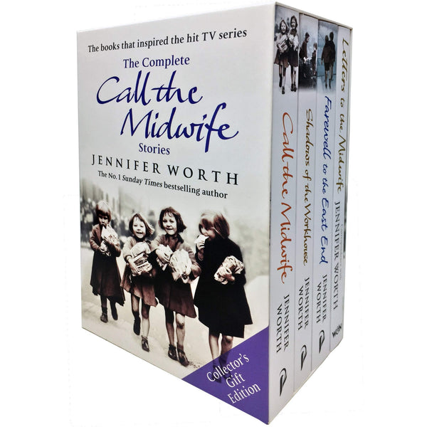 SLIGHTLY DAMAGE - The Complete Call the Midwife Stories Jennifer Worth 4 Books Collection Collector's Gift-Edition (Shadows of the Workhouse, Farewell to the East End, Call the Midwife, Letters to the Midwife)