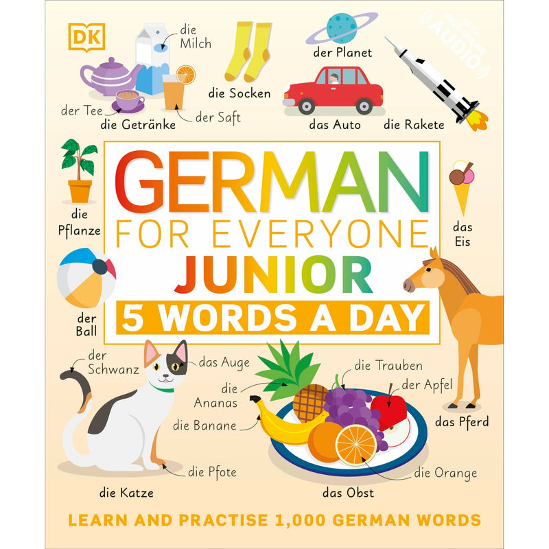 ["5 words a day", "9780241491416", "childrens books", "Childrens Books (5-7)", "Childrens Educational", "Childrens Educational Books", "childrens learning", "dk", "dk books", "dk books set", "dk children", "dk children books", "dk collection", "German", "German for Everyone", "German language", "junior books", "KS1", "learning languages"]