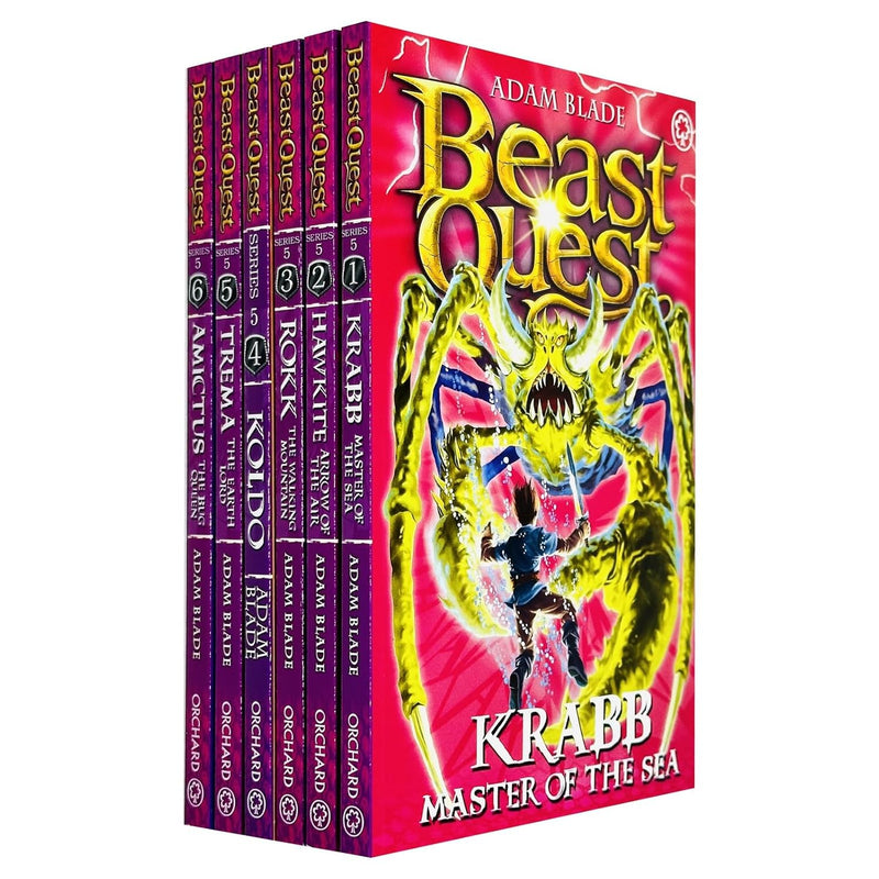 ["9781408348109", "Adam Blade", "adam blade beast quest series", "beast quest", "beast quest book collection", "beast quest book set", "beast quest books", "Beast Quest Books collection", "Beast Quest Books Series", "beast quest books set", "beast quest box set", "beast quest collection", "Beast Quest Series", "beast quest series 5", "Beast Quest Series books set", "Beast Quest Series collection", "beast quest series set", "beast quest set", "Childrens Books (5-7)", "cl0-PTR", "Hawkite Arrow of the Air", "junior books", "Koldo The Arctic Warrior", "Krabb Master of the Sea", "list of beast quest books", "Rokk The Walking Mountain", "Trema The Earth Lord and Amictus The Bug Queen."]