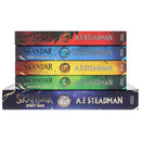 Skandar Series 5 Books Collection Set By A.F. Steadman (Skandar and the Spirit War [Hardback], Skandar and the Chaos Trials, Skandar and the Phantom Rider, The Unicorn Thief and The Skeleton Curse)