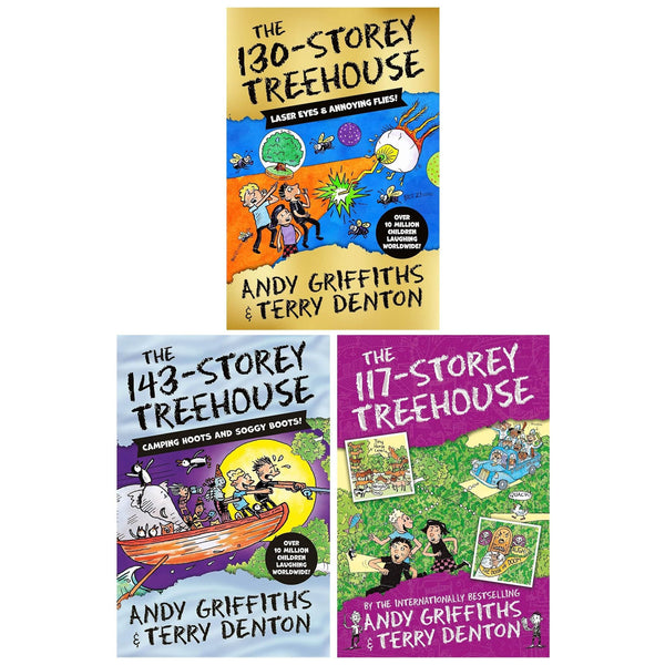 The Treehouse Series 3 Books Collection Set (The 117-Storey Treehouse, The 130-Storey Treehouse & The 143-Storey Treehouse)
