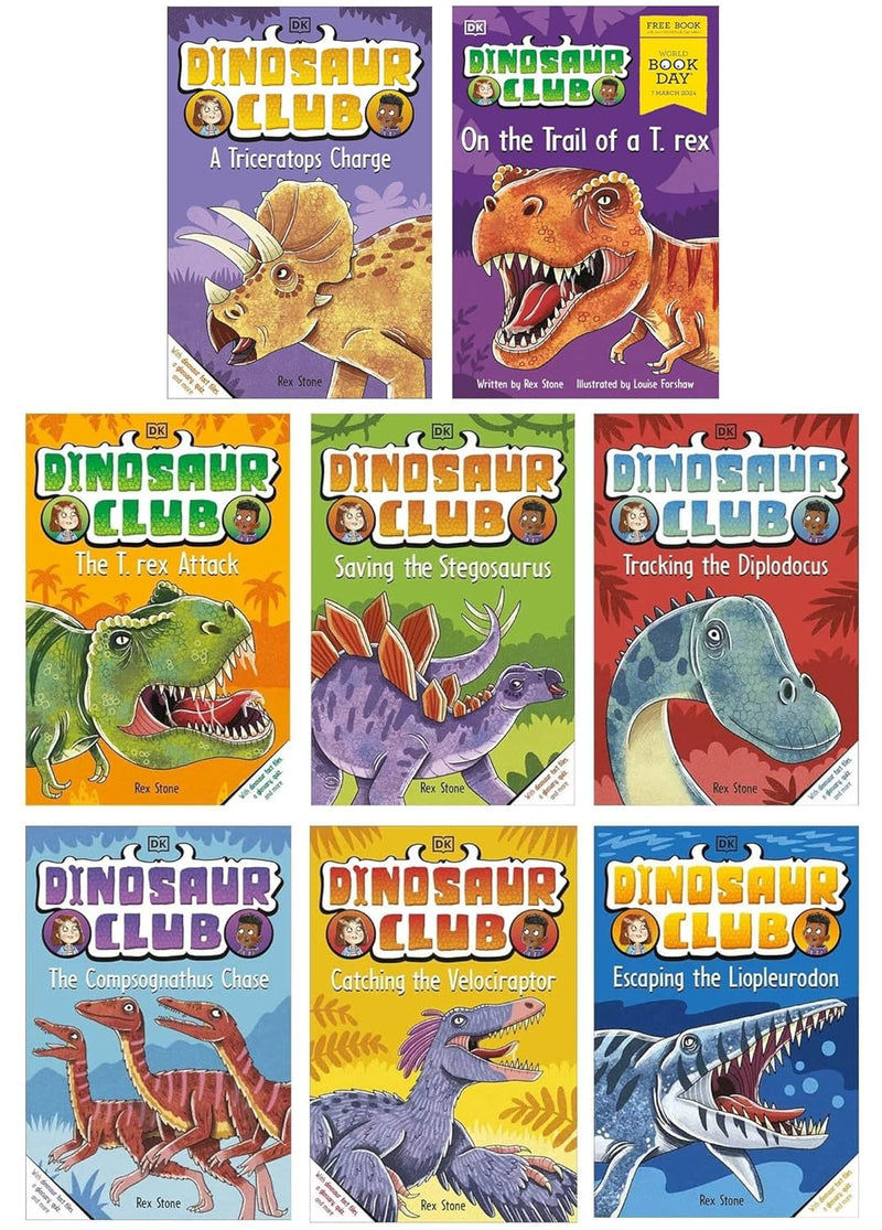 ["9783974761351", "A Triceratops Charge", "Catching the Velociraptor", "Childrens Book", "childrens books", "Childrens Books (5-7)", "Childrens Books (7-11)", "Childrens Collection", "Dinosaur Club", "Dinosaur Club books", "Dinosaur Club series", "Dinosaur Club set", "Escaping the Liopleurodon", "On the Trail of a T. Rex", "Rex Stone", "Rex Stone books", "Rex Stone collection", "Rex Stone dinosaur club", "Rex Stone set", "Saving the Stegosaurus", "The Compsognathus Chase", "The T-Rex Attack", "Tracking the Diplodocus"]