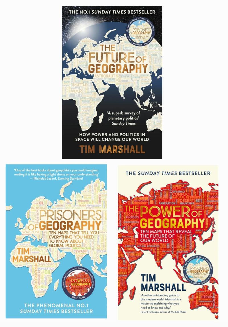 ["Political geography", "Prisoners of Geography", "The Future of Geography", "The Power of Geography", "Tim Marshall"]