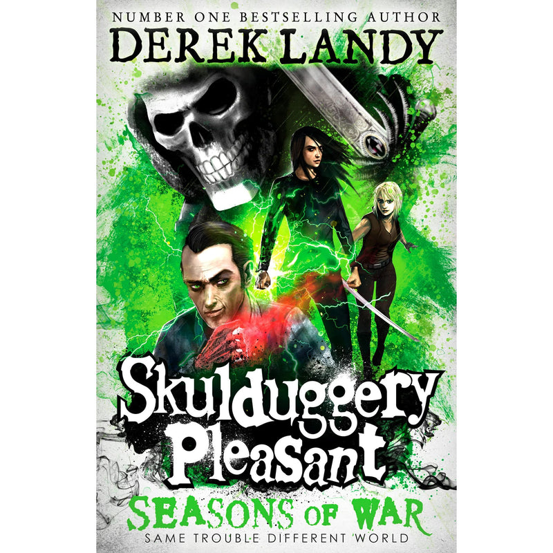 ["children books", "childrens books", "Childrens Books (11-14)", "Derek Landy", "detective books", "detective stories", "Mysteries & Detective Stories for Children", "mystery", "mystery books", "mystery fiction", "mystery series", "Seasons of War", "Skulduggery Pleasant box set", "skulduggery pleasant collection", "Skulduggery Pleasant Series"]