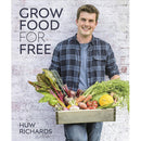 Huw Richards Collection 3 Books Set (Veg in One Bed, Grow Food for Free & The Vegetable Grower's Handbook)