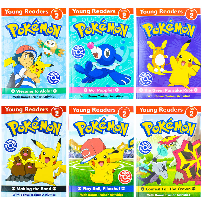 ["9780008751647", "children early reading", "children reading books", "Contest For The Crown", "early reading", "early reading books", "first reading books", "Go Popplio!", "learning to read", "level 2", "Making The Band", "Passport to reading", "Pikachu!", "Play Bail", "Pokemon", "pokemon books", "pokemon books set", "pokemon box set", "reading books", "The Alola Collection", "The Great Pancake Race", "Welcome to Alola!"]