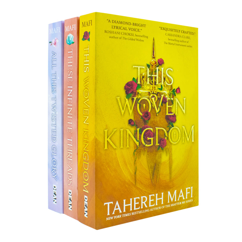 ["9782996700850", "adult fiction", "Adult Fiction (Top Authors)", "adult fiction book collection", "adult fiction books", "adult fiction collection", "all this twisted glory", "Fantasy", "fantasy books", "fantasy fiction", "Mythology", "myths", "persian mythology", "Tahereh Mafi", "Tahereh Mafi Book Collection", "Tahereh Mafi Book Collection Set", "Tahereh Mafi Books", "Tahereh Mafi Collection", "these infinite threads", "this woven kingdom", "This Woven Kingdom Series"]