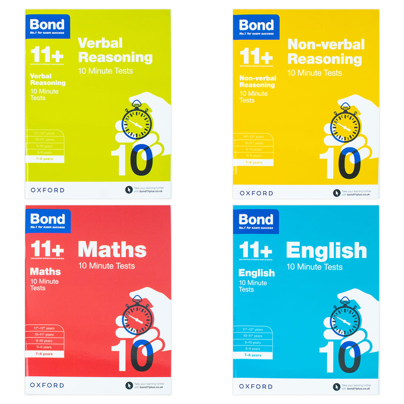 ["9780192774569", "Bond 11", "Bond 11 10 Minute Test Books", "Bond 11 8-9 10 Minute Test Books", "Bond 11 Assessment Papers Books", "Bond 11 Book Set", "Bond 11 Books", "Bond 11 Collection", "Bond Books of English", "Bond Books of Maths", "Bond Books of Non Verbal", "Bond Books of Verbal", "Children Learning", "Childrens Educational", "cl0-PTR", "Early Learning", "Early Reading", "Early School Progress", "Early Speaking", "Early Writing", "junior books", "Oxford", "Oxford Books", "Preschool Progress Books", "School Books", "School Lessons"]