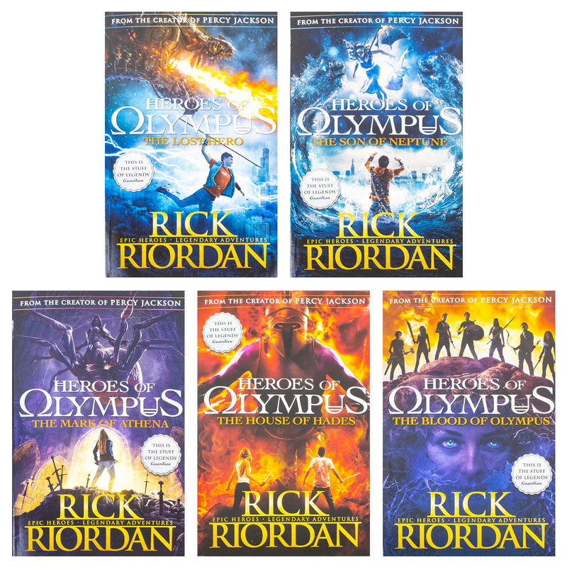 The Heroes of Olympus The Complete 5 Books Set By Rick Riordan