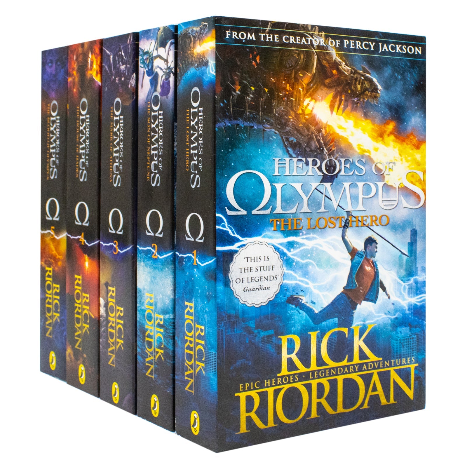 The Heroes of Olympus The Complete 5 Books Set By Rick Riordan