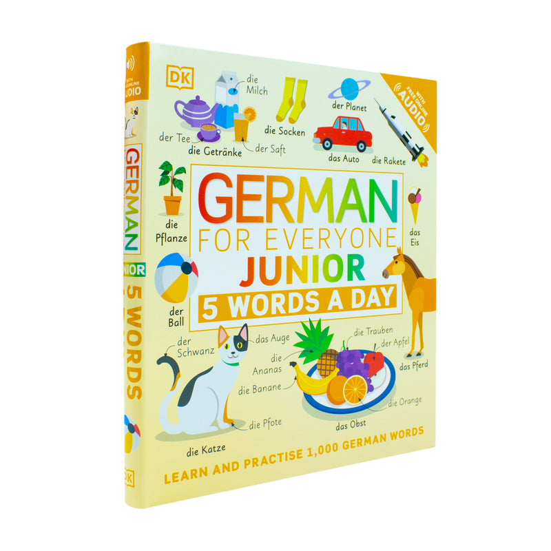 ["5 words a day", "9780241491416", "childrens books", "Childrens Books (5-7)", "Childrens Educational", "Childrens Educational Books", "childrens learning", "dk", "dk books", "dk books set", "dk children", "dk children books", "dk collection", "German", "German for Everyone", "German language", "junior books", "KS1", "learning languages"]