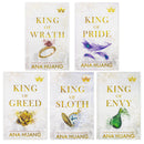 Kings of Sin Series 5 Books Collection Set By Ana Huang (King of Wrath, King of Pride, King of Greed, King of Sloth and King of Envy)