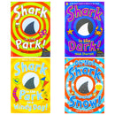 Shark In The Park Series 4 Books Collection Set by Nick Sharratt (Shark in the Park!, On a Windy Day!, Shark in the Dark!, Oh No! Shark in the Snow!) | Fun Picture Books for Children