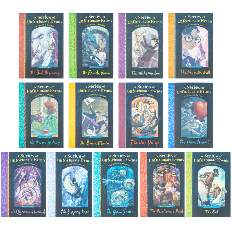 A Series Of Unfortunate Events 13 Lemony Snicket Books Set