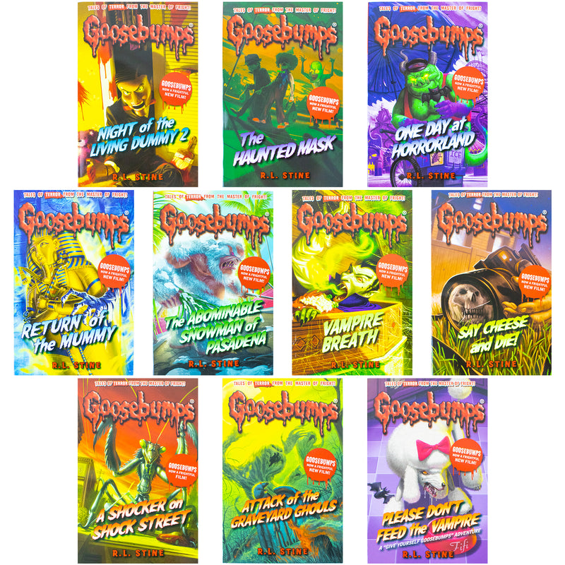 Goosebumps Horrorland 10 Books Set By RL Stine Classic Covers Set 2