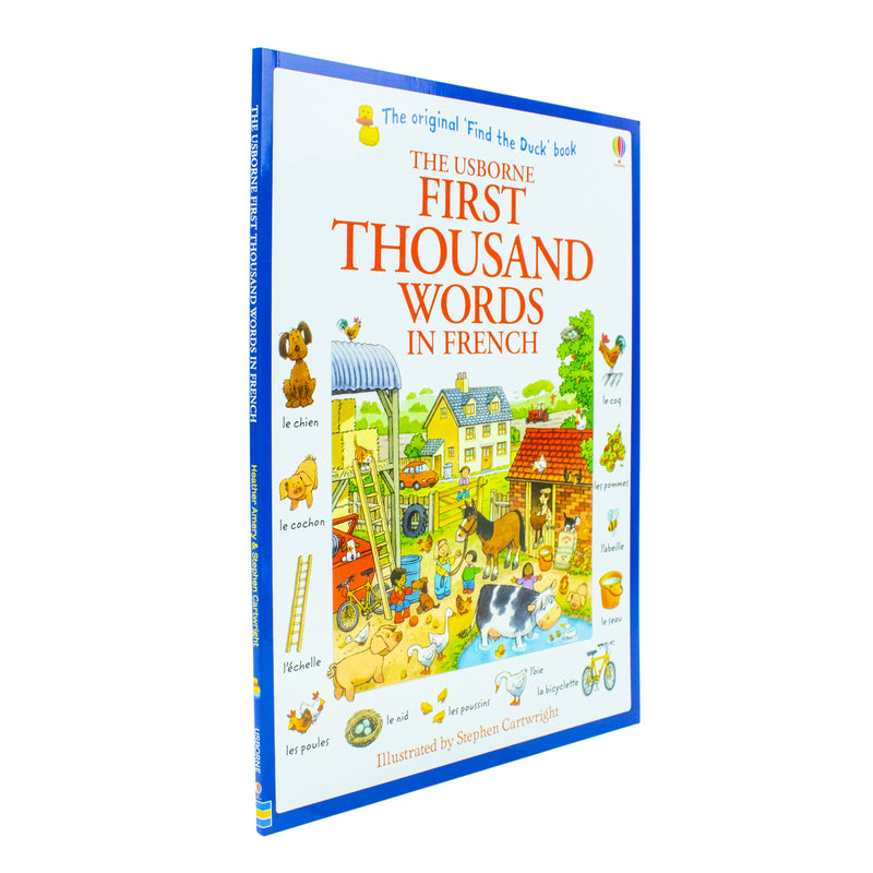 ["9781409566113", "children school books", "Childrens Educational", "educational books", "First Thousand Words (5+)", "foreign language", "heather amery", "Infants", "pre school books", "stephen cartwright", "usborne", "usborne my first thousand words  in french"]