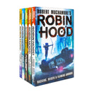 Robin Hood Series 5 Books Collection Set by Robert Muchamore (Hacking, Heists & Flaming Arrows | Piracy, Paintballs & Zebras | Jet Skis, Swamps & Smugglers | Drones, Dams & Destruction | Ransoms, Raids and Revenge)