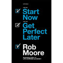 Thinking, Fast and Slow By Daniel Kahneman & Start Now. Get Perfect Later by Rob Moore 2 Books Collection Set