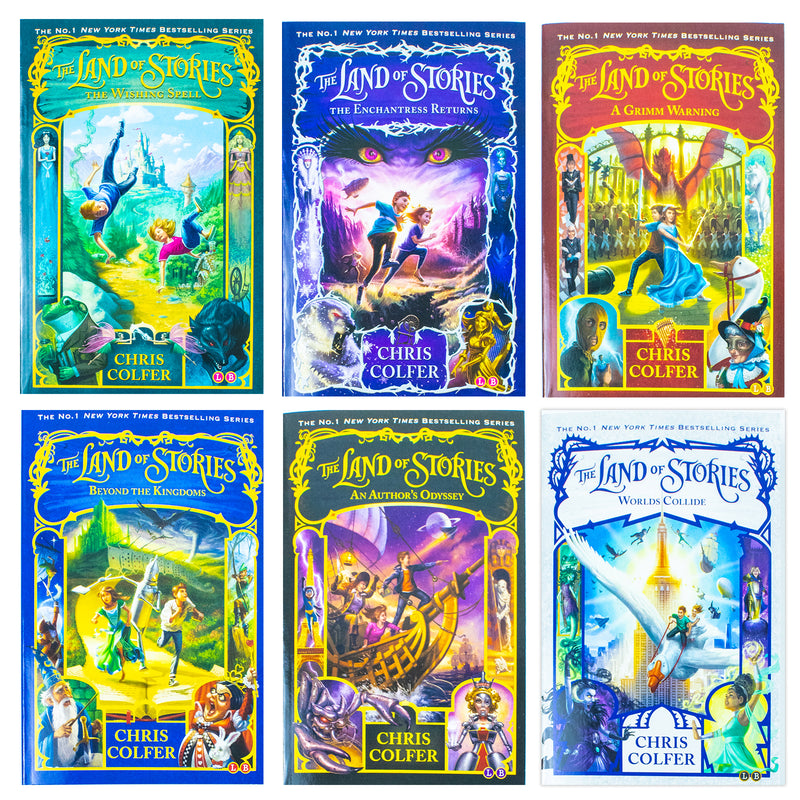 ["9781510201941", "A Grimm Warning", "An Authors Oddyssey", "beyond the kingdom", "Childrens Books (7-11)", "chirs colfer", "Chris Colfer Books", "chris colfer land of stories series", "cl0-PTR", "enchantress returns", "grim warning", "land of stories", "Land of stories 6 books collection set", "land of stories books", "land of stories Box set", "land of stories colfer", "land of stories collection", "land of stories series", "land of stories set", "The Enchantress Returns", "the land of stories book set", "the land of stories collection", "the land of stories paperback set", "The Wishing Spell", "wishing spell", "Worlds Collide", "young teen"]