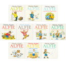 Shirley Hughes Alfie Collection 10 Books Set (Alfie Gets in First,  Alfie's Feet,  An Evening At Alfie's, Alfie Gives A Hand, Alfie Wins A Prize, Alfie Outdoors, All About Alfie, Alfie on Holiday and More)