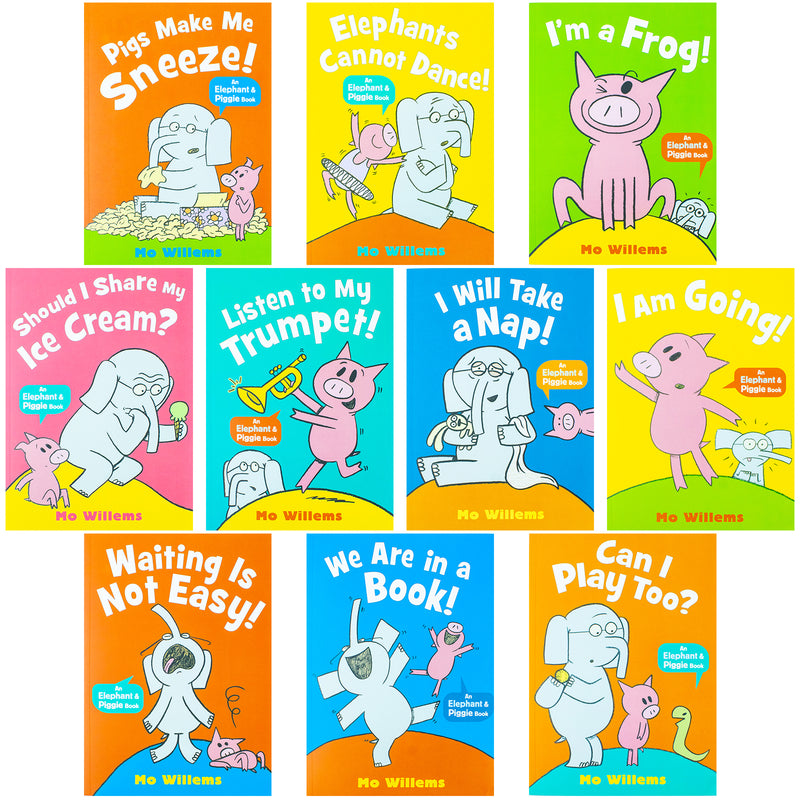 ["Can I Play Too?", "children books", "children collection", "childrens books", "Childrens Books (5-7)", "Childrens Books (7-11)", "Elephants Cannot Dance!", "I Am Going!", "I Will Take a Nap!", "I'm a Frog!", "junior books", "Listen to My Trumpet!", "mo willems", "mo willems book collection", "mo willems book collection set", "mo willems books", "mo willems box set", "mo willems collection", "mo willems elephant books", "mo willems piggie book", "Pigs Make Me Sneeze!", "Should I Share My Ice Cream?", "Waiting Is Not Easy!", "We Are in a Book!"]