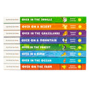 Our World, Our Home Little Library Collection 8 Books Box Set (Over on the Farm, in the Ocean, in a River, in the Forest, on a Mountain, in the Grasslands, on a Desert and in the Jungle)