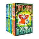 Flember Series 5 Books Collection Set (Books 1-5) by Jamie Smart (The Secret Book, The Crystal Caves, The Glowing Skull, The Power of the Wildening, The Golden Heart)