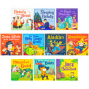 Fairytale Classics 10 Picture Flat Children Books Collection Set (Sleeping Beauty, Jack and the Beanstalk, Rumpelstiltskin, Three Billy Goats and More)