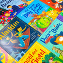 Fairytale Classics 10 Picture Flat Children Books Collection Set (Sleeping Beauty, Jack and the Beanstalk, Rumpelstiltskin, Three Billy Goats and More)