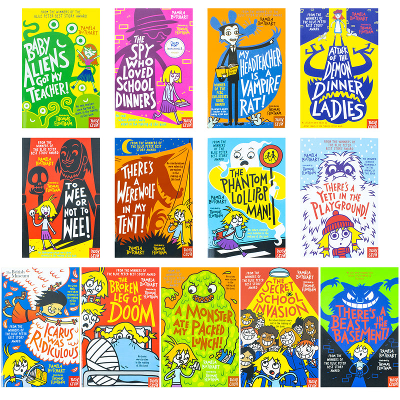 ["9781805131090", "A Monster Ate My Packed Lunch!", "Attack of the Demon Dinner Ladies", "Baby Aliens Got My Teacher", "Baby Aliens Series", "childrens books", "Childrens Books (7-11)", "fiction", "horror", "Icarus was Ridiculous", "My Headteacher is a Vampire Rat", "pamela butcahrt booksets", "Pamela Butchart", "pamela butchart baby aliens series", "pamela butchart books", "Pamela Butchart Collection", "school books", "The Broken Leg of Doom!", "The Phantom Lollipop Man", "The Secret School Invasion", "The Spy Who Loved School Dinners", "There's a Werewolf In My Tent", "There's a Yeti in the Playground", "To Wee or Not to Wee", "young adults"]