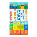 Make Tracks Series 5 Books Collection Set (Emergency, Building Site, Cars, In The Sky, Trucks)