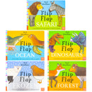 Axel Schefflers Flip Flap Series 5 Books Collection (6-10) (Safari, Ocean, Dinosaurs, Frozen, Forest)