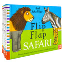 Axel Schefflers Flip Flap Series 5 Books Collection (6-10) (Safari, Ocean, Dinosaurs, Frozen, Forest)
