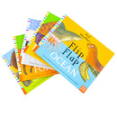 Axel Schefflers Flip Flap Series 5 Books Collection (6-10) (Safari, Ocean, Dinosaurs, Frozen, Forest)