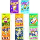 Daisy And The Trouble Series Collection 8 Books Set by Kes Gray (Chocolate, School Trips, Nature, Christmas, Unicorns, London, Space, Shopping)