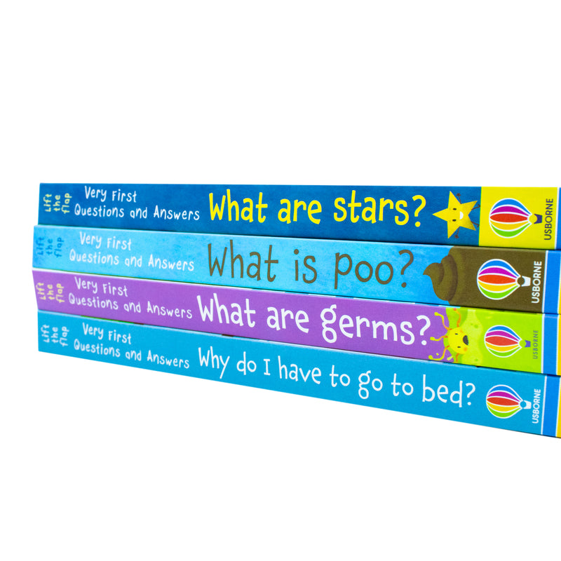 ["9781836041085", "Childrens Books (3-5)", "Infants", "junior books", "Lift the Flap Book Set", "Lift the Flap Collection", "Very First Questions and Answers", "Very First Questions and Answers Book Set", "Very First Questions and Answers Books", "Very First Questions and Answers Collection", "What are Germs", "What are Stars", "What is Poo", "What is the Moon"]