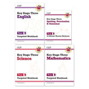 CGP KS3 Year 9 Workbook Bundle – Ages 13-14 (Maths, English, Science, Spelling Punctuation and Grammar)