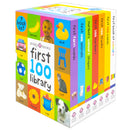 Priddy First 100 Library Collection 7 Books Box Set (First Farm Words, First 100 Animals, Numbers, Colours, Shapes, First 100 Numbers and More)