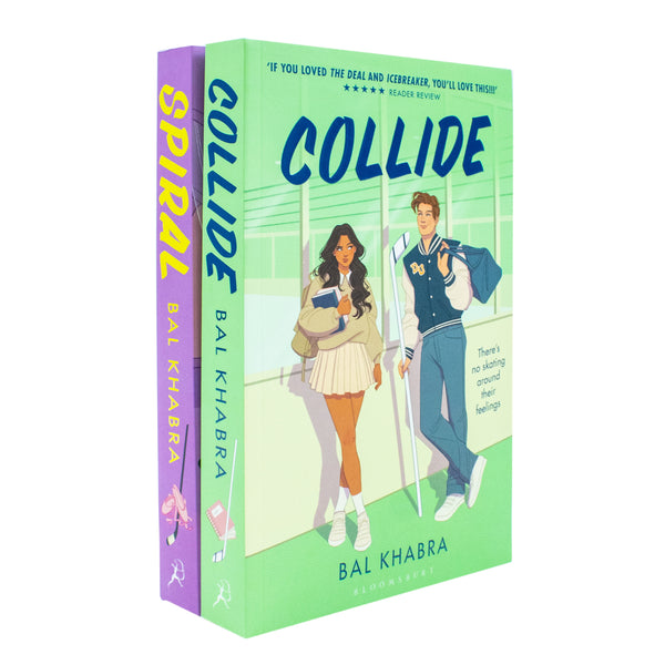 Off The Ice Series 2 Books Collection Set by Bal Khabra (Collide, Spiral)