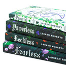 The Powerless Trilogy By Lauren Roberts 4 Books Collection Set (Fearless [Hardback], Powerless, Powerful and Reckless)