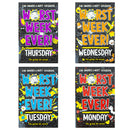 Worst Week Ever! Series 4 Books Collection Set (Monday, Tuesday, Wednesday, Thursday)