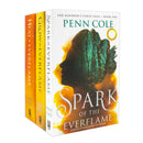 The Kindred's Curse Saga Collection 3 Books Set By Penn Cole (Glow of the Everflame, Spark of the Everflame and Heat of the Everflame)