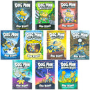 [Hardcover] Dog Man Series 10 Books Collection Set by Dav Pilkey Mothering Heights, Grime and Punishment, Fetch-22, For Whom the Ball Rolls, Brawl of The Wild