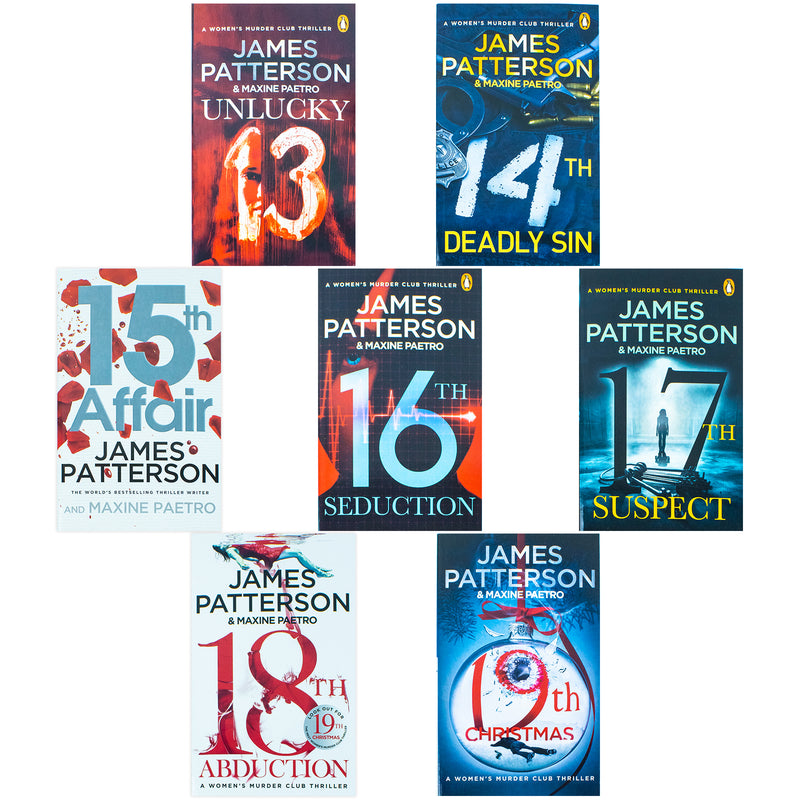 ["19th christmas", "9789123969456", "abduction", "action books", "Adult Fiction (Top Authors)", "adult fiction books", "affair", "anniversary", "best james patterson books", "cl0-CERB", "crime books", "deadly sin", "fiction", "fiction books", "hour", "james patterson", "james patterson book", "james patterson book collection", "james patterson book collection set", "james patterson book set", "james patterson books", "james patterson books set", "james patterson series", "james patterson women murder club series", "mystery books", "never", "police", "seduction", "suspect", "thriller books", "unlucky", "women murder club", "women murder club 10-18", "women murder club book set", "women murder club series", "Womens Murder Club", "Womens Murder Club series", "Womens Murder Club series book", "Womens Murder Club series books", "Womens Murder Club series books set", "Womens Murder Club series collection"]