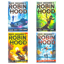 Robin Hood Series 4 Books Collection Set By Robert Muchamore (Piracy Paintballs & Zebras, Hacking Heists & Flaming Arrows, Jet Skis, Swamps Smuggler)