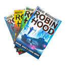 Robin Hood Series 4 Books Collection Set By Robert Muchamore (Piracy Paintballs & Zebras, Hacking Heists & Flaming Arrows, Jet Skis, Swamps Smuggler)
